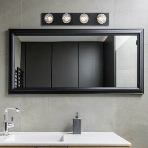 Westinghouse 4-Light Indoor Vanity Light Fixture, Matte Black